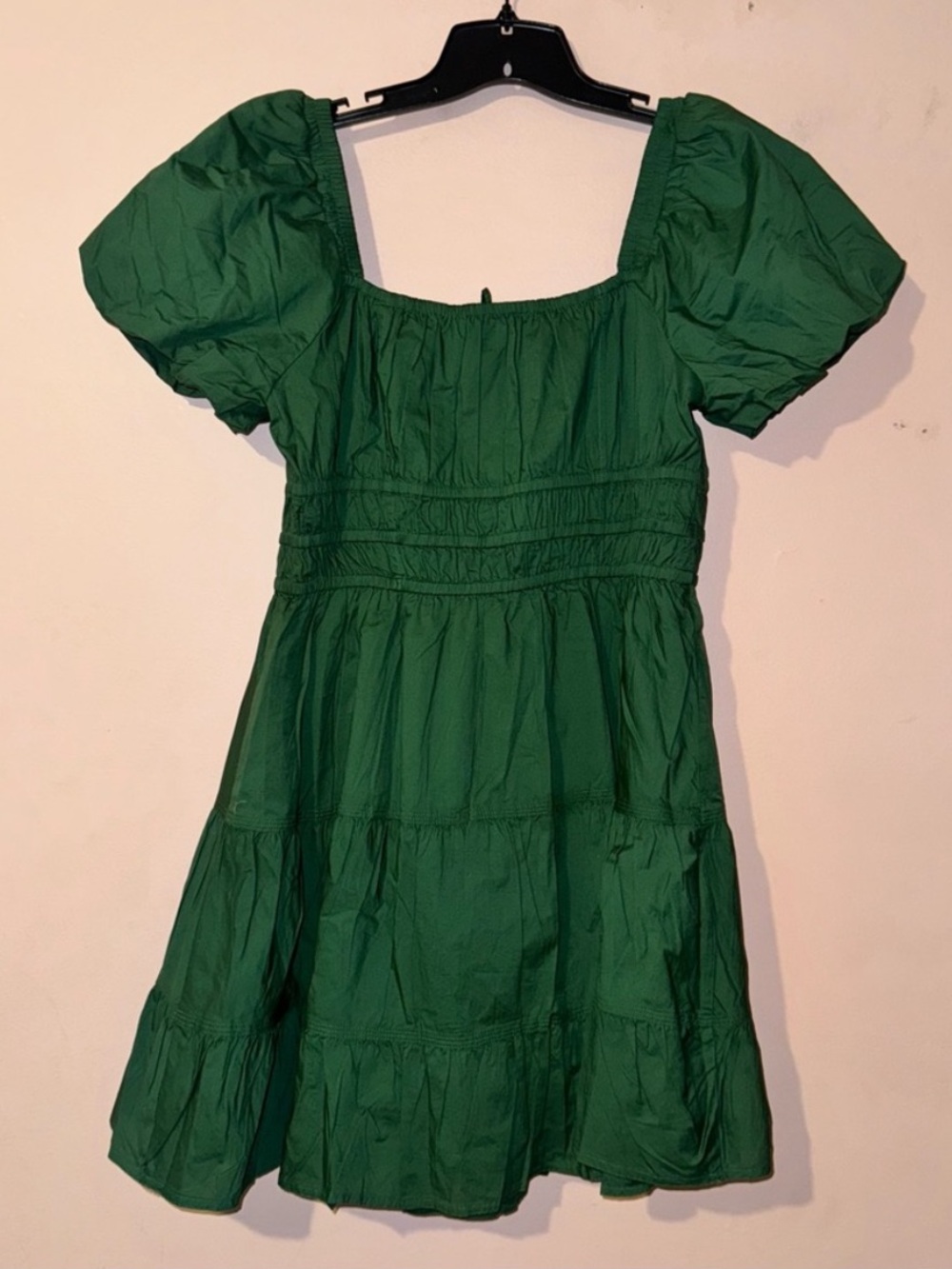 Aritzia Sunday Best Nori Green Martine Poplin Short-sleeve Dress Size XL NWT! - Picture 11 of 13